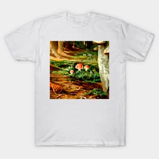 Three Magic Mushrooms in the Enchanted Forest T-Shirt